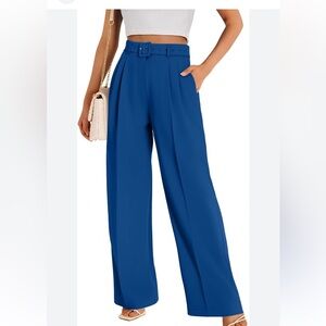 Funyyzo medium Blue Women's Wide-Leg Pants medium